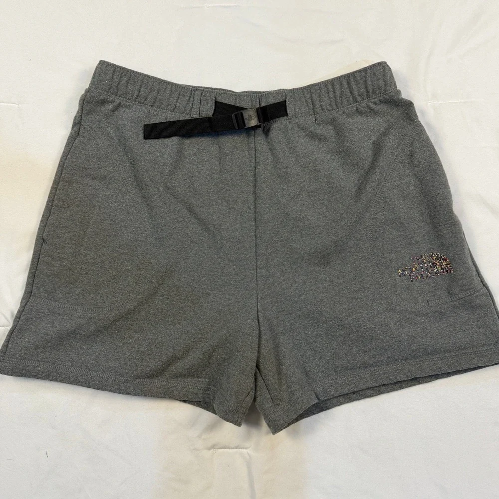The North Face Men's Circular Design Speckled‎ Fleece Shorts Grey L Gorpcore Eco
